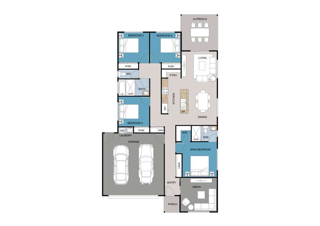Modern 12.5m Frontage Home Designs – Sunshine Coast, North Brisbane & Queensland